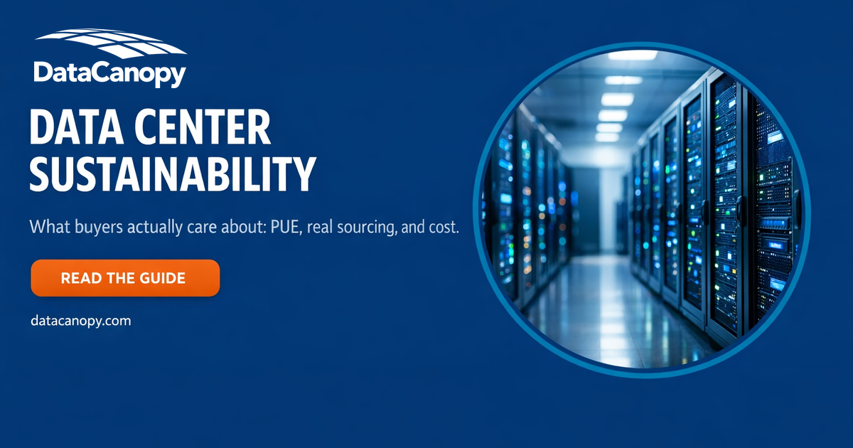 Data Center Sustainability: What Buyers Actually Care About - Data Canopy